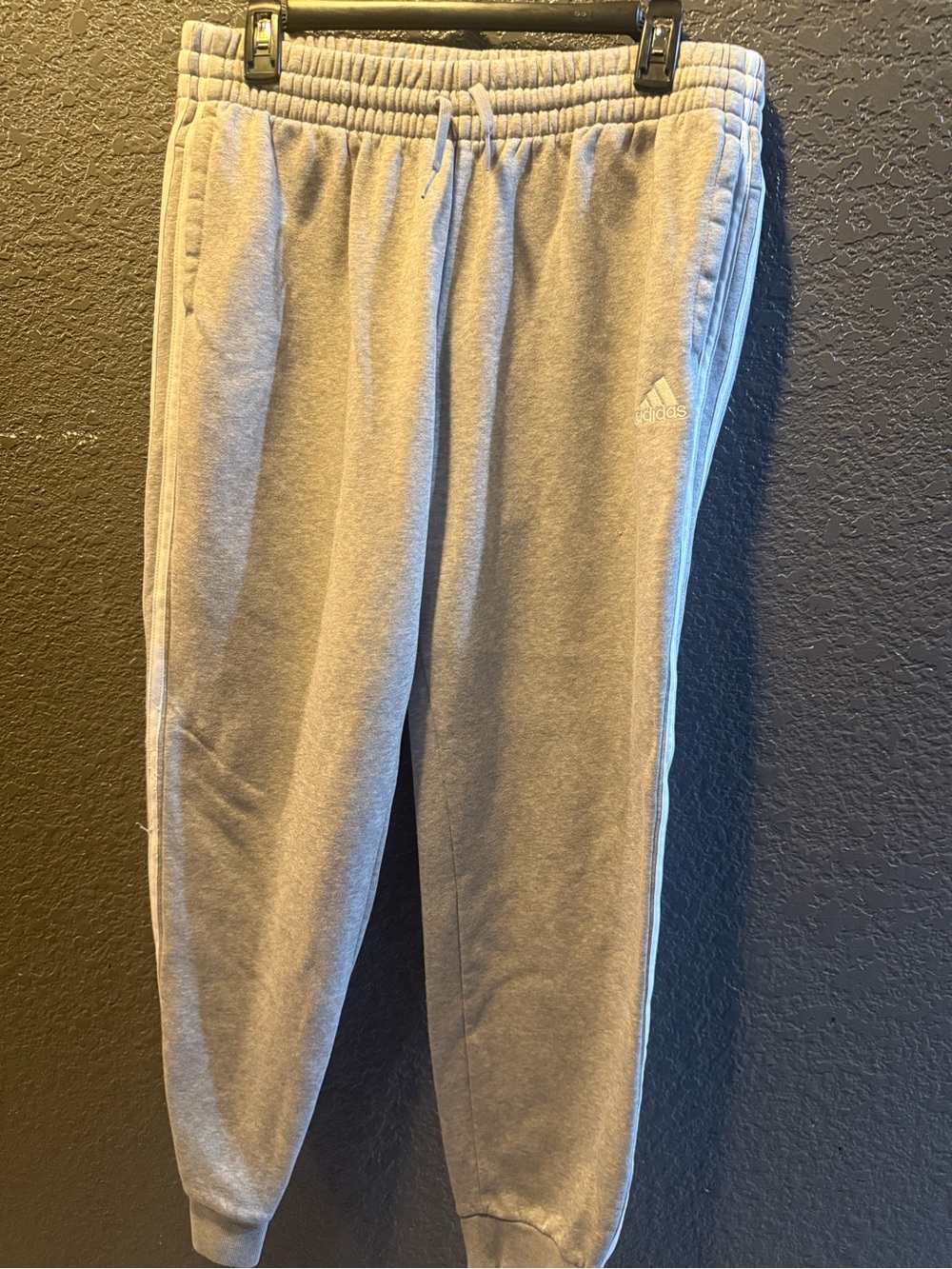 adidas Light Gray women’s Joggers with Side Stripes